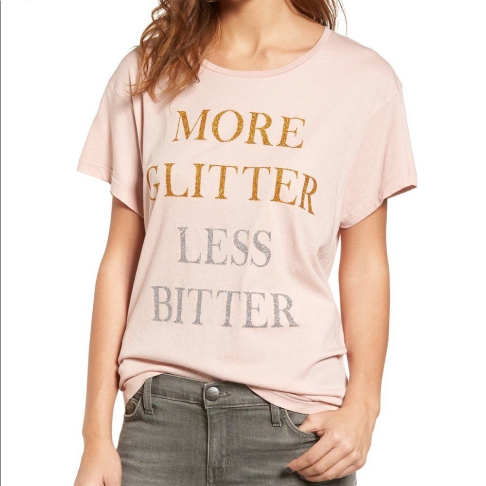 Wildfox More Glitter Less Bitter Tee